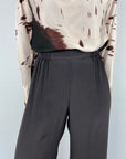 Natan - Dusty-J5CES01-167 - Broek crepe flou - chocolat