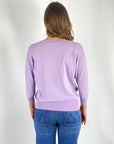 Natan – LUZ 138 – Krepp-Strickpullover – LILA