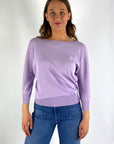 Natan – LUZ 138 – Krepp-Strickpullover – LILA