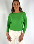 Natan – LUZ 155 – Krepp-Strickpullover – Grün