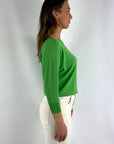 Natan – LUZ 155 – Krepp-Strickpullover – Grün