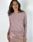 Natan - Magali-woolcash-133 - Pull wol cashmere - oud roze