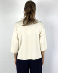Natan - Mist-Wool-102 - Truitje col montant wol - gebroken wit