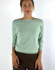 Natan - Nora-persy pull 150 - Trui korte mouw crêpe knit - MINT