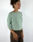 Natan - Nora-persy pull 150 - Trui korte mouw crêpe knit - MINT