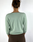 Natan - Nora-persy pull 150 - Trui korte mouw crêpe knit - MINT