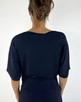 Natan Noa-persy pull 140 crêpe knit trui – Marine