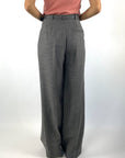 Natan Flocon-J4LAB01 wide-leg pantalon scheerwol – Gris Chine