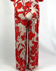 Natan - CARLA 170 - Hose mit Flou-Print - Rotbeige