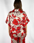 Natan - CHARLE 170 - Hemdbluse mit Blumenprint - rotbeige