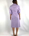 Natan - CHICI - 138 - Wickelkleid aus Baumwolle/Leinen - Flieder