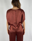 Natan - CHOC 164 - Hemdbluse mit weiten Ärmeln - Kastanienbraun