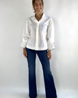 Natan - Billy 101 - Bluse Popeline Stretch - weiß