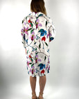 Natan - CADA 102 - Kleid A Baumwolldruck - weiß mehrfarbig