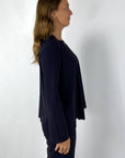 Nineto9 - 453L | 100 - Hemdbluse V Reisekleidung - Marine