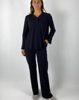 Nineto9 - 453L | 100 - Hemdbluse V Reisekleidung - Marine