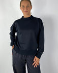 Nineto9 - S569 | 2050 - Pullover mit Rippbündchen - Anthrazit
