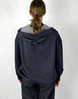 Nineto9 - S572 | 1144 - Ärmellose Weste mit Reißverschluss - Denim-Waschung