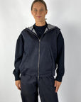 Nineto9 - S572 | 1144 - Ärmellose Weste mit Reißverschluss - Denim-Waschung