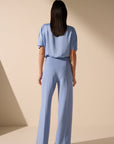 Oscar The Collection - Amber trousers - Weite Hose - himmelblau