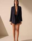 Oscar The Collection - Bronx blazer - Blazer zijzakjes - navy