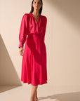 Oscar The Collection - Hollow Top - Wickelbluse - Himbeere