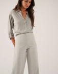 Oscar The Collection - Amber trousers - Broek recht - mist grey
