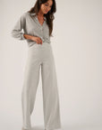 Oscar The Collection - Amber trousers - Broek recht - mist grey