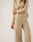 Oscar The Collection - Maxine top - Top drapage kraag - natural