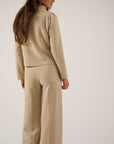 Oscar The Collection - Maxine top - Top drapage kraag - natural