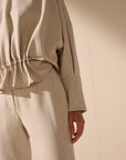 Oscar the collection - Boume - Hose mit hoher Taille - natur