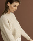Oscar the collection - CHLOE Ecru - Pullover mit Rundhalsausschnitt