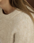 Oscar the collection - CHLOE Ecru - Pullover mit Rundhalsausschnitt