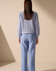 Oscar The Collection – Justin – Pullover mit Ballonärmeln – Himmelblau