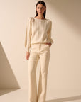 Oscar The Collection - Laure trousers - Hose mit hoher Taille und ausgestelltem Bein - Sunny