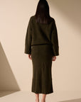 Oscar the collection - Vajo Pullover - Lockerer Rollkragenpullover - Khaki