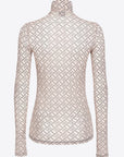 Pinko - Lamu - Poloshirt Second Skin - Beige Schwarz