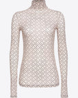 Pinko - Lamu - Poloshirt Second Skin - Beige Schwarz