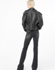 Pinko - Flora - Jeans verwaschen schwarz ausgestellt - schwarz