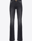 Pinko - Flora - Jeans verwaschen schwarz ausgestellt - schwarz