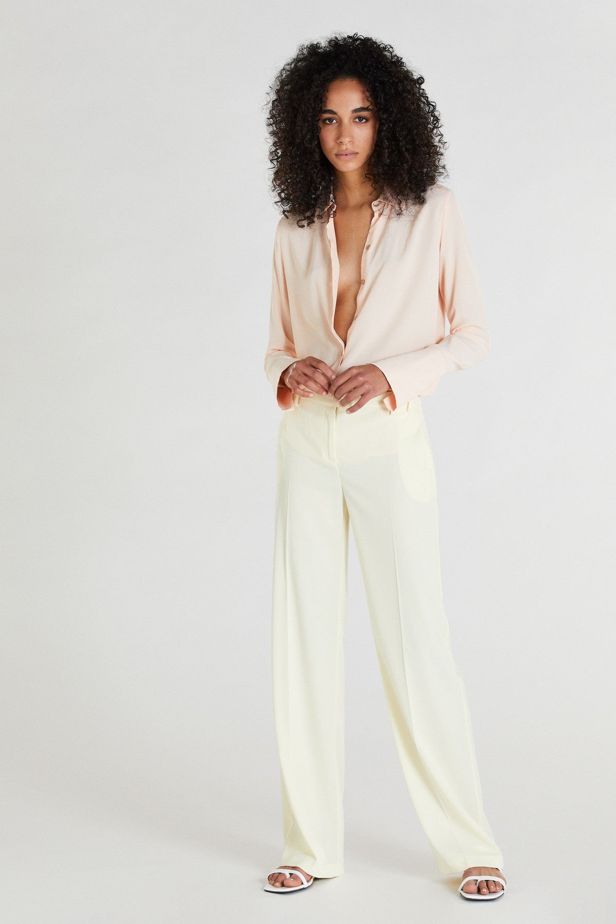 Patrizia Pepe - 8C0326 A8I1 R711 - Bloes viscose - poederroze