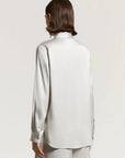 Peserico satijnen blouse van viscose met Punto Luce