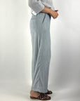 Peserico A04036 palazzo broek corduroy – Neptune Blue