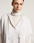 Peserico gebreide sweater wol, zijde & kasjmier