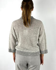 Peserico - A99361F12K - Pull polokraag bicolor - silver salt