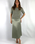 Peserico - S99765F05 | A35 - Pull-Polokragen mit Pailletten - Khaki