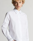 Peserico - A06646 - Bloes populine detail mouw - wit