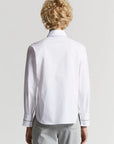 Peserico - A06646 - Bloes populine detail mouw - wit