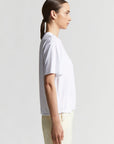 Peserico - S06785J0 | 001 - T-Shirt-Krawatte darunter - weiß