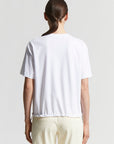 Peserico - S06785J0 | 001 - T-Shirt-Krawatte darunter - weiß